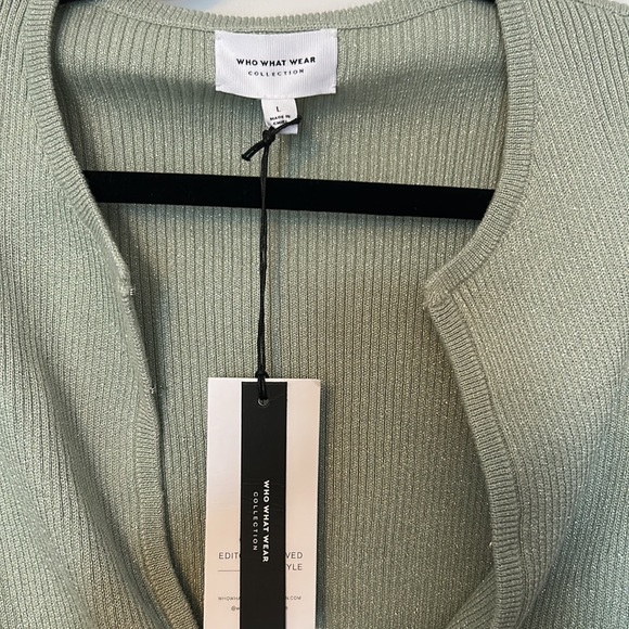 WHO WHAT WEAR Green Cardigan - Picture 5 of 7